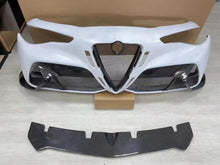 Load image into Gallery viewer, Alfa Romeo Giulia GTAm Style Front Bumper (Full Carbon / Half Carbon)
