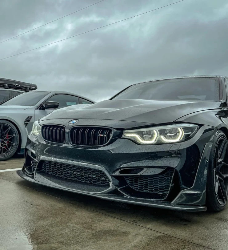 BMW Laptorr Style Carbon Fiber / FRP Front Lip - F80 M3 / F82/83 M4