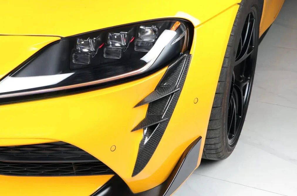 MK5 Supra V2 Style Carbon Fiber Canards - A90/91