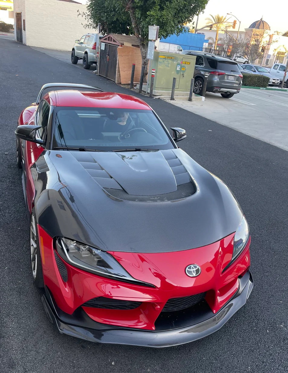 MK5 Supra VR Style Carbon Fiber Hood - A90/91
