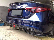 Load image into Gallery viewer, Alfa Romeo Giulia Aggressive Style Carbon Fiber Diffuser W/ Rain Light
