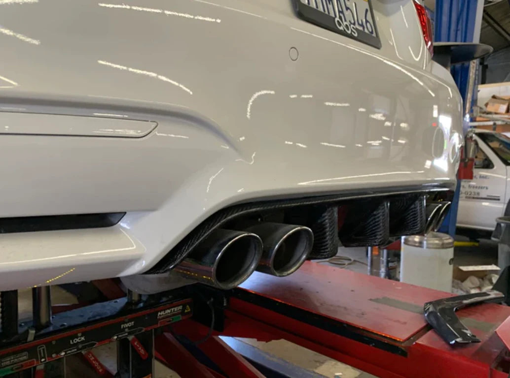 BMW MP Big Fin Style Carbon Fiber Diffuser - F80 M3 / F82/83 M4