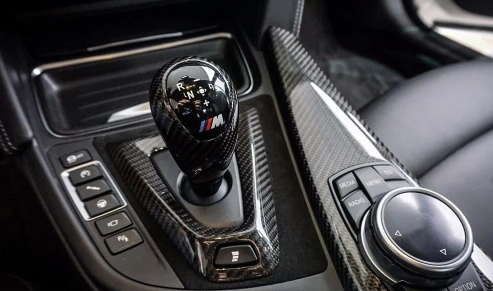 BMW Carbon Fiber & Suede DCT Shift Console Replacement - F80 M3 / F82/83 M4 / F87 M2