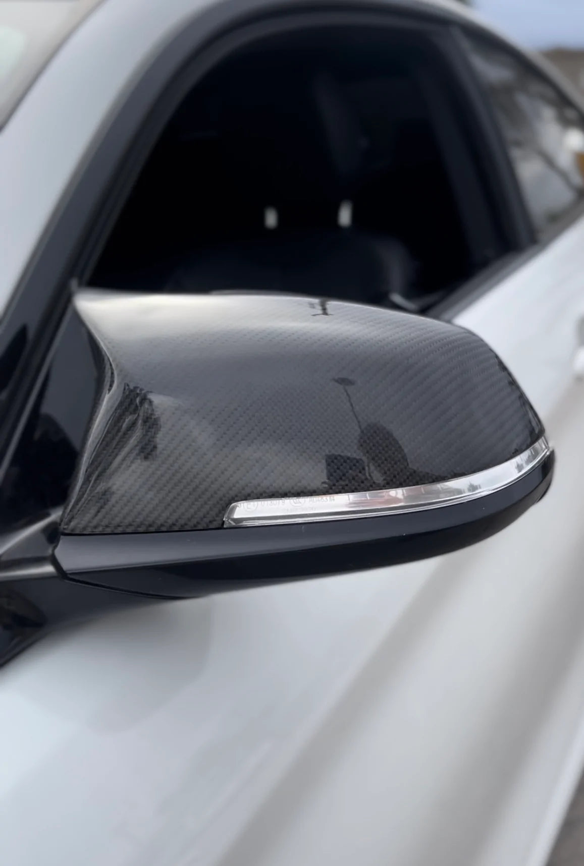 BMW M Style Carbon Fiber Mirror Replacements - F30 3-Series / F32/36 4-Series / F22 2-Series