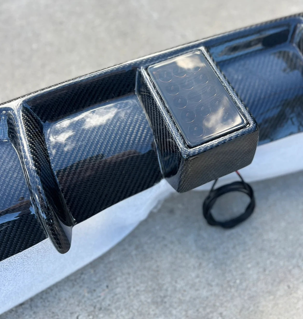BMW MP Style LED Carbon Fiber Diffuser - F30 3-Series