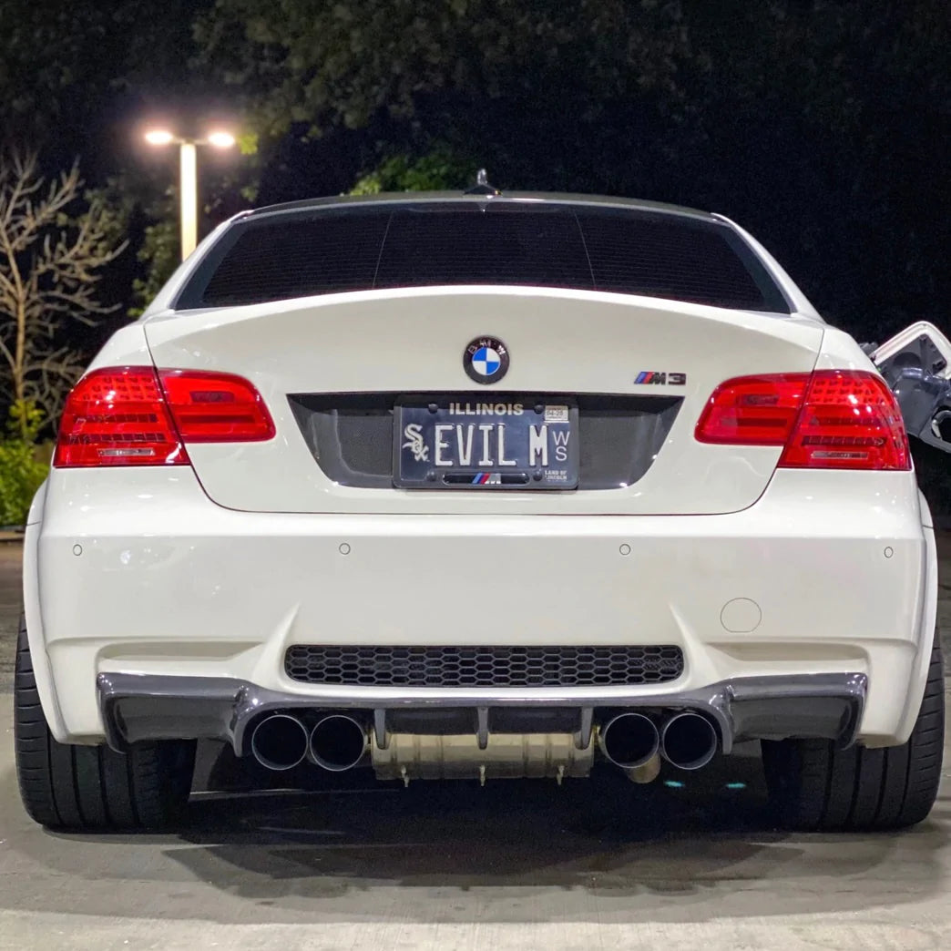 BMW V Style Carbon Fiber Diffuser - E92 M3