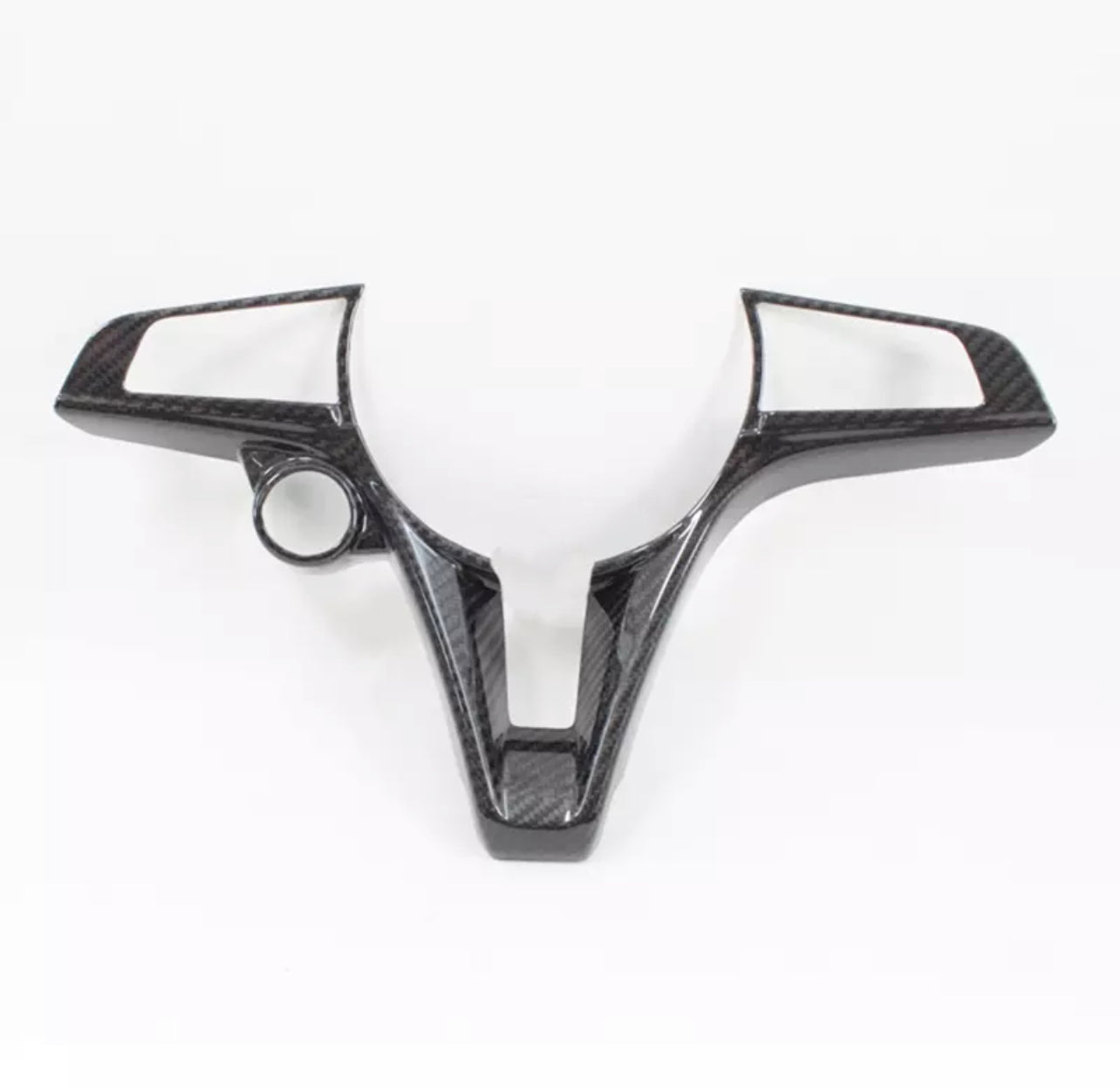 Alfa Romeo Giulia & Stelvio Carbon Fiber Center Steering Wheel Trim