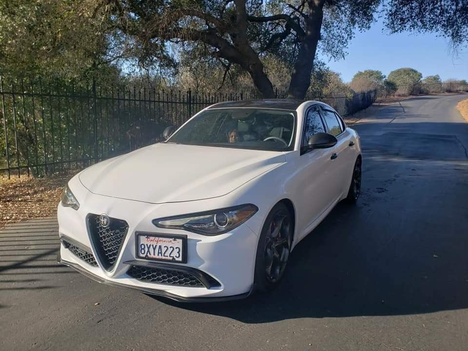 Alfa Romeo Giulia Base Model V2 Carbon Fiber Front Lip