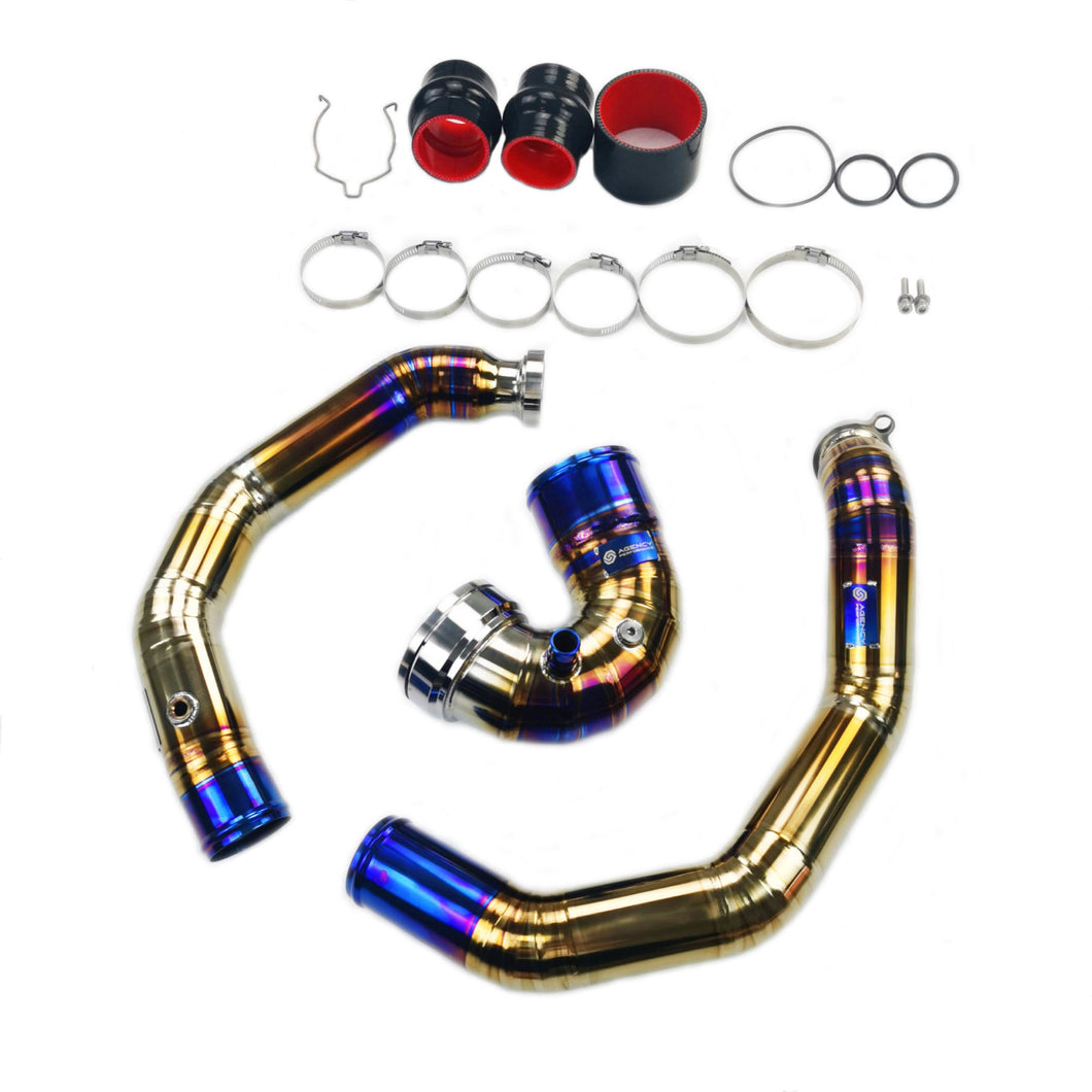 BMW S55 Titanium Charge pipes & J Pipe