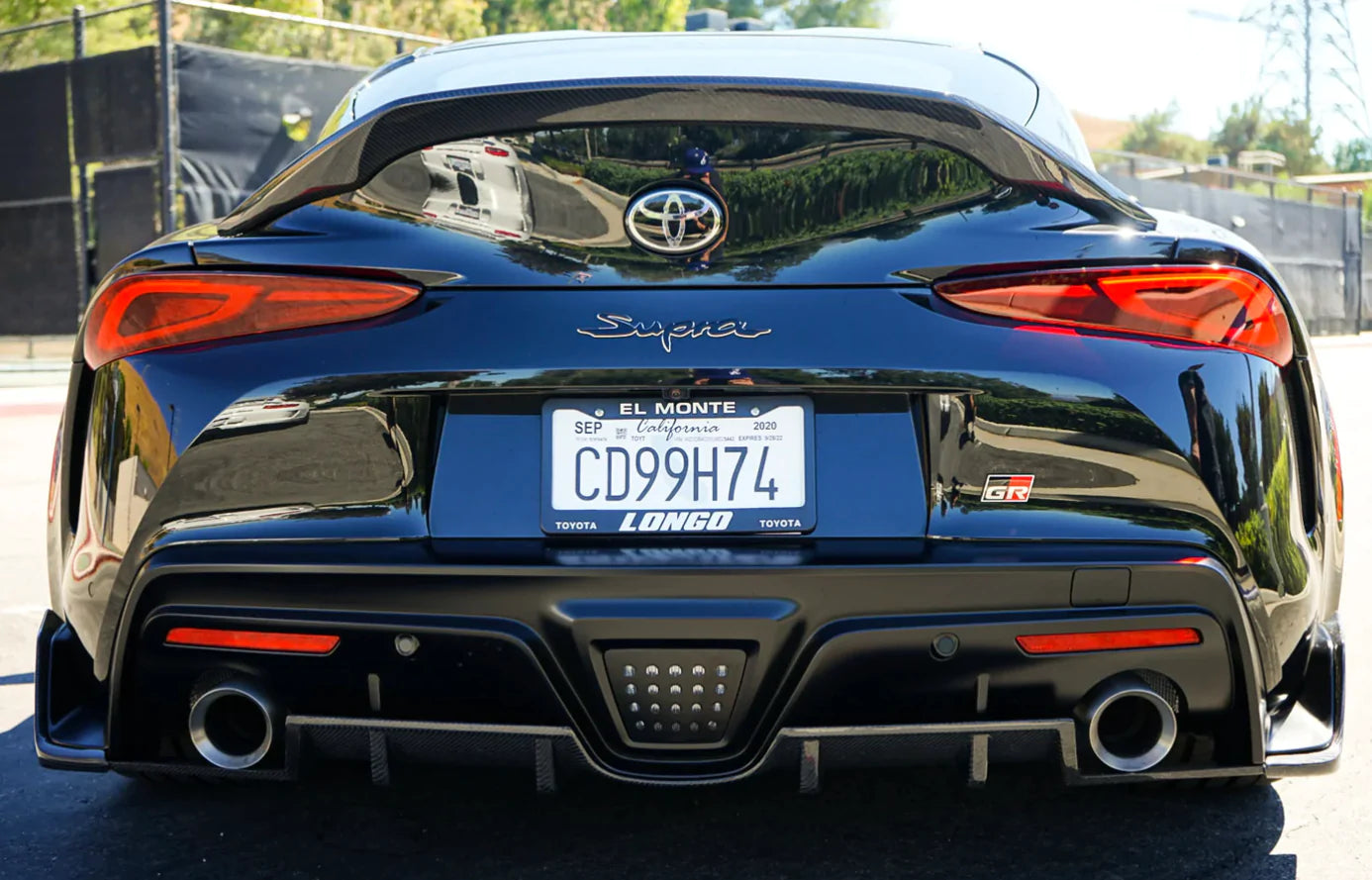 MK5 Supra V1 Style Carbon Fiber Diffuser - A90 / A91