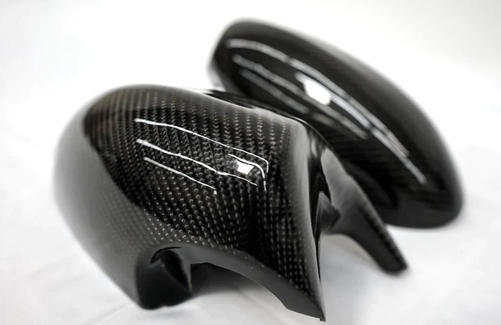 BMW E9X E8X Carbon Fiber Mirror Cap Replacements - (Fits NON M ONLY)