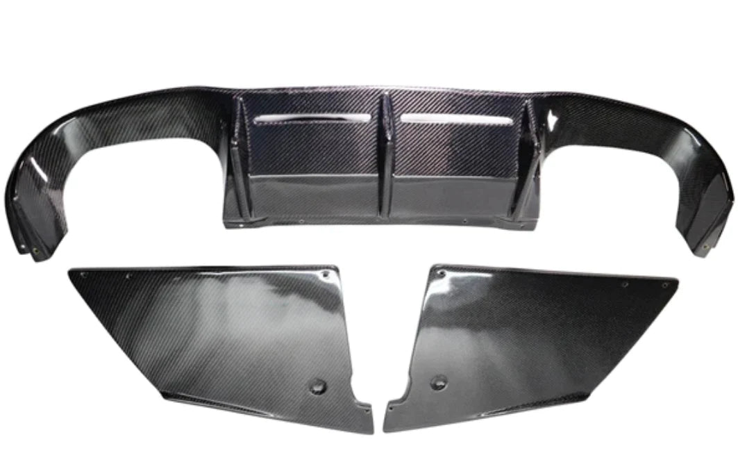BMW MTC Style Carbon Fiber 3PC Diffuser - F87 M2