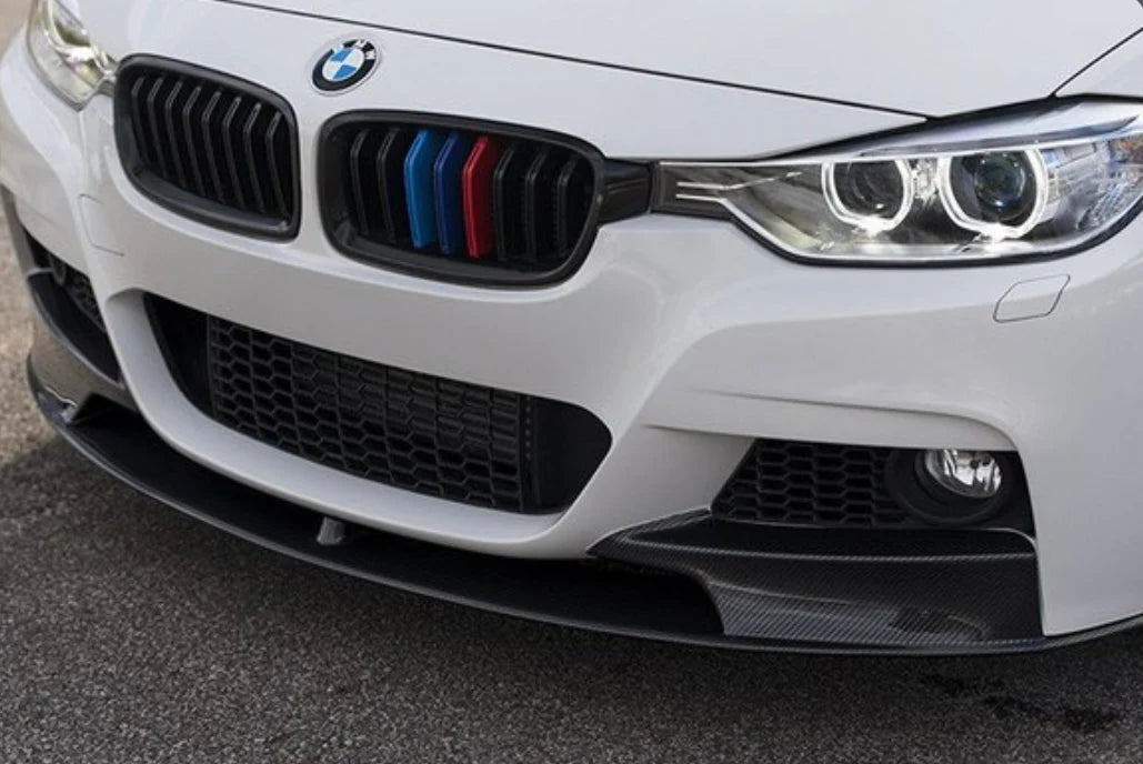 BMW MP Style Carbon Fiber 3PC Front Lip - F30 3-Series