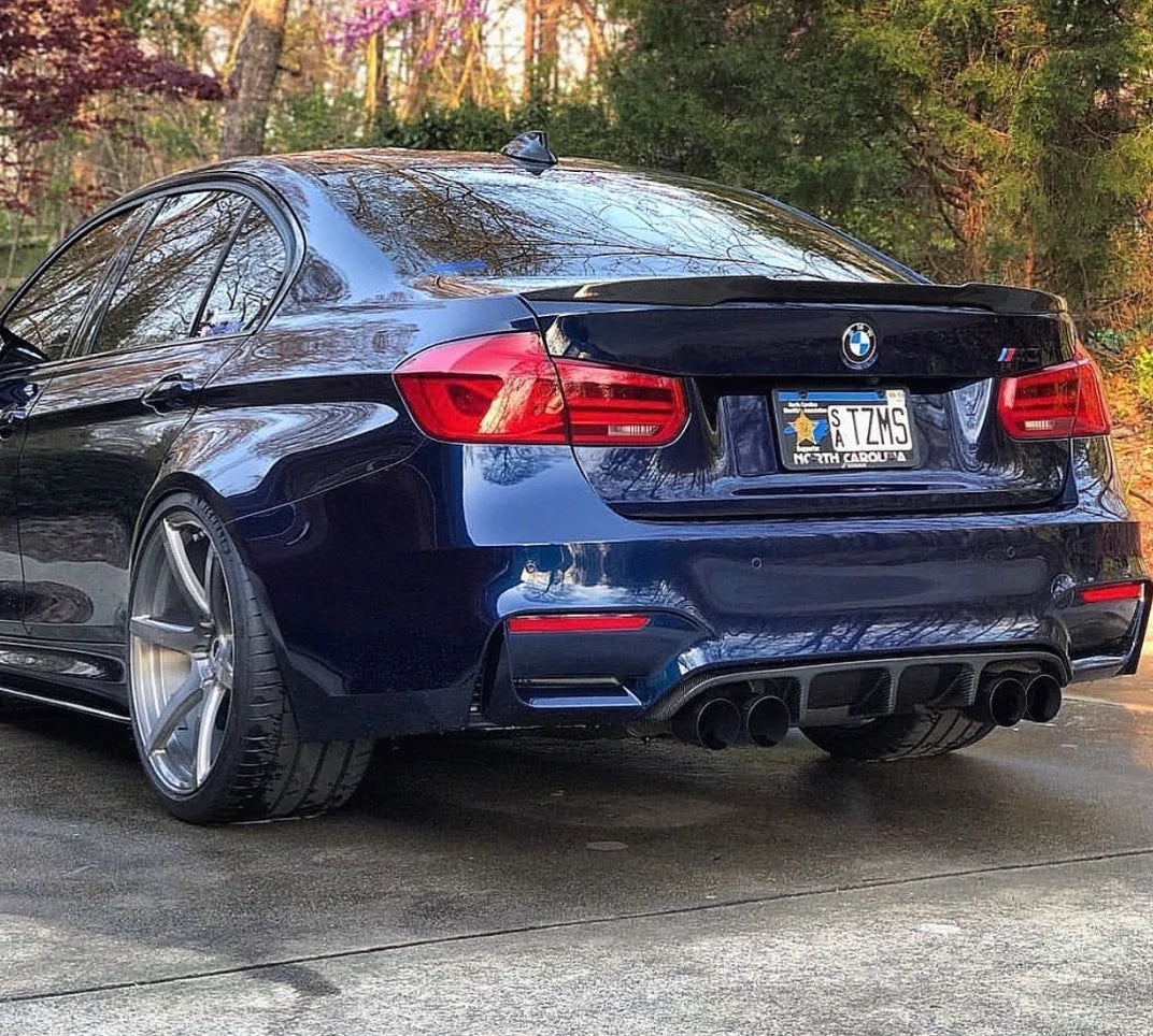BMW M4 Style Carbon Fiber Trunk Spoiler - F80 M3 / F30 3-Series