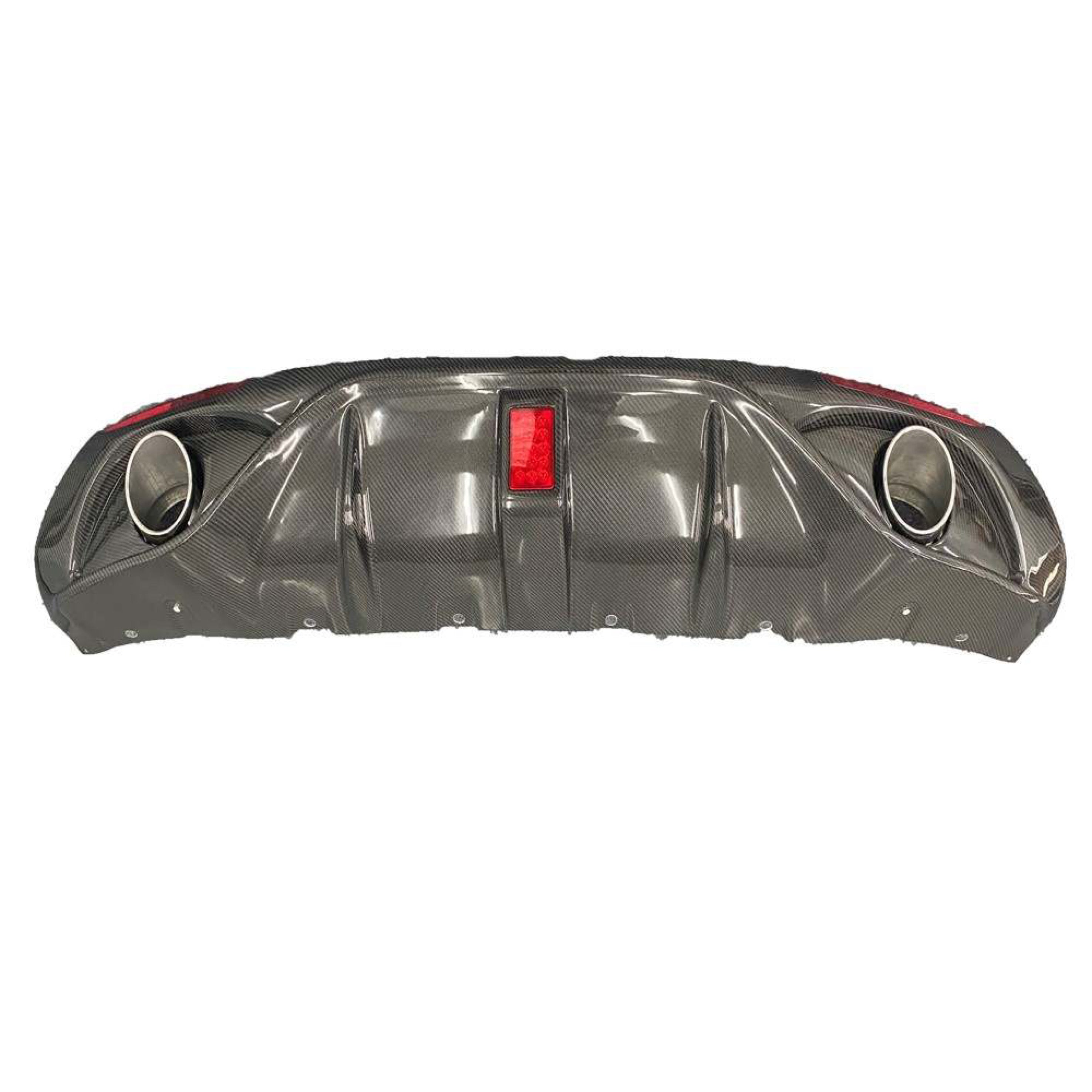 Alfa Romeo Giulia Base Model Carbon Fiber Diffuser W/ Rain light