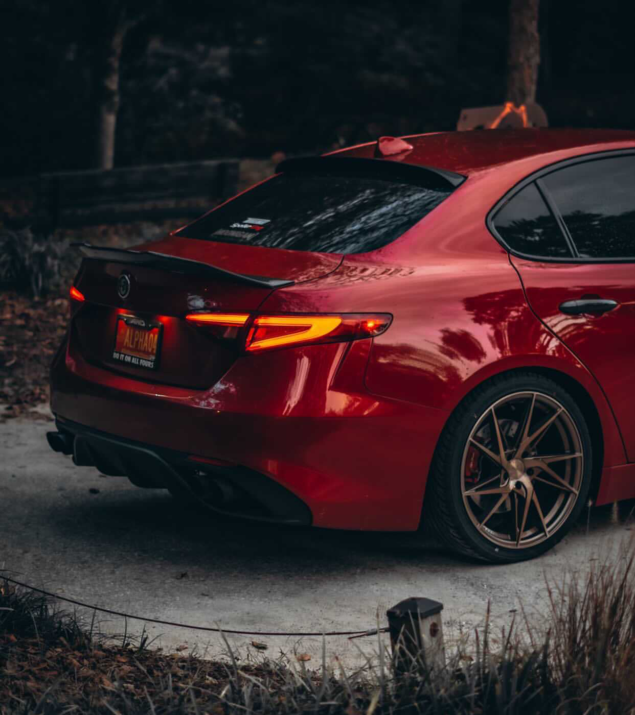 Alfa Romeo Giulia PSM V1 High Kick Style Carbon Fiber Spoiler