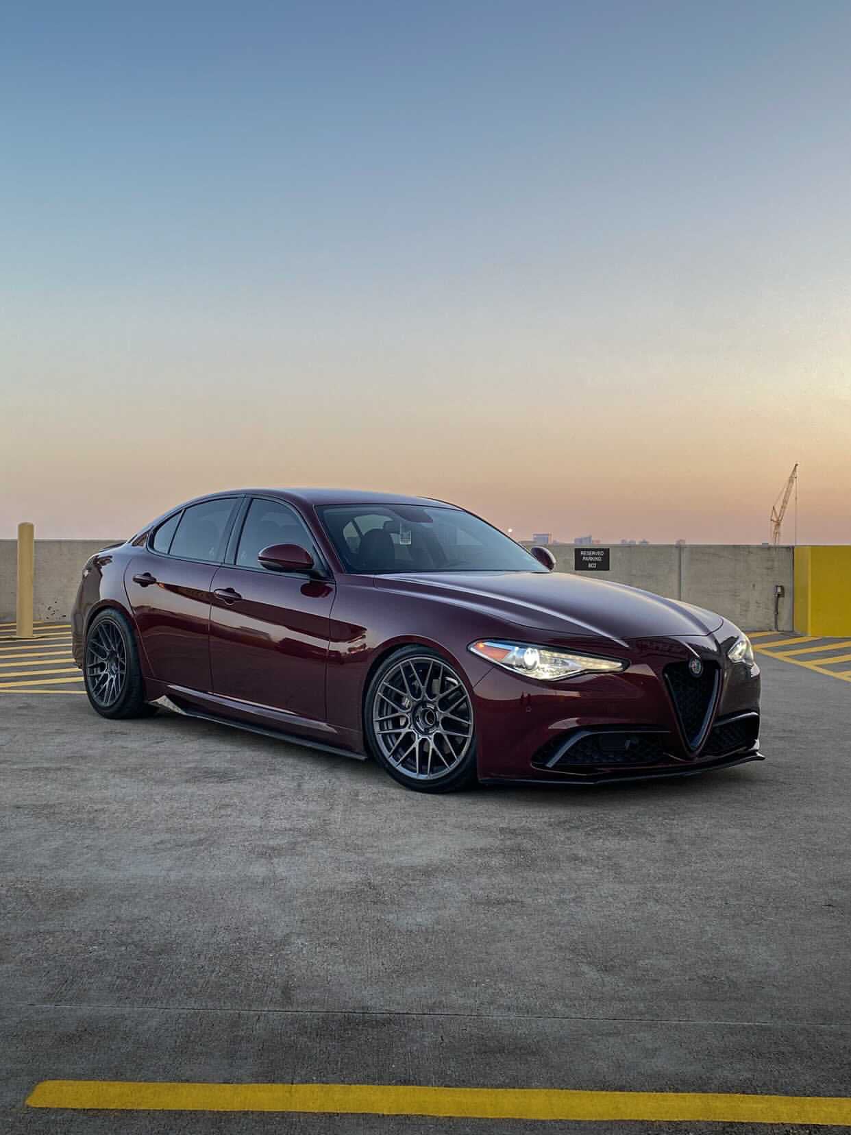 Alfa Romeo Giulia Aggressive Style Carbon Fiber Side skirts