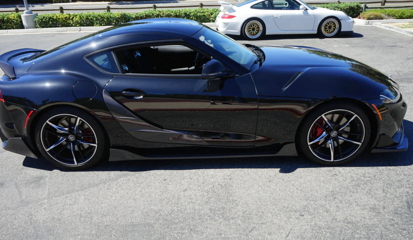 MK5 Supra V2 Style Carbon Fiber Door Panels - A90 / A91